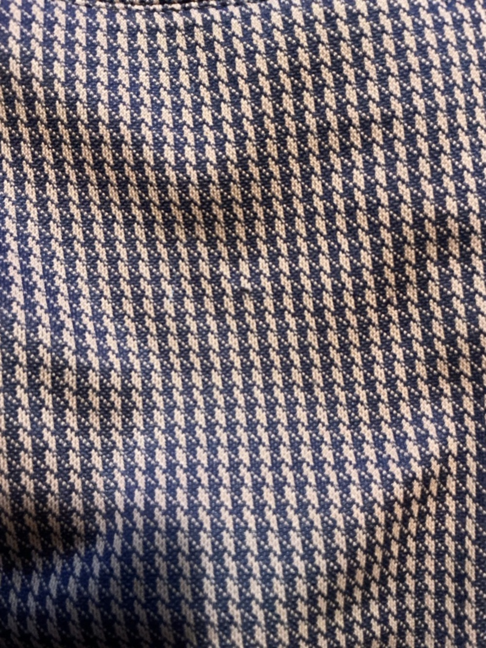 Vintage 70s Houndstooth Polyester Knit Flare Disco Atomic Leisure Dress Pants - Picture 12 of 13